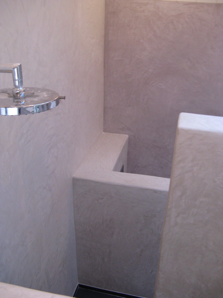 détail stuc salle de bain Haptik